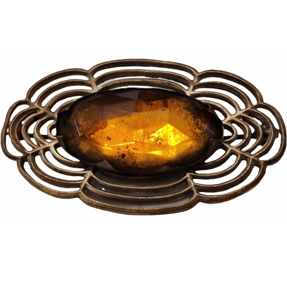 Antique Cairngorm Brooch - Picture 4 of 12